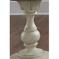 Chairside table pedestal